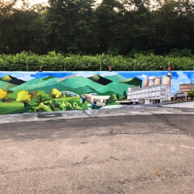 崗山社區壁面彩繪工程