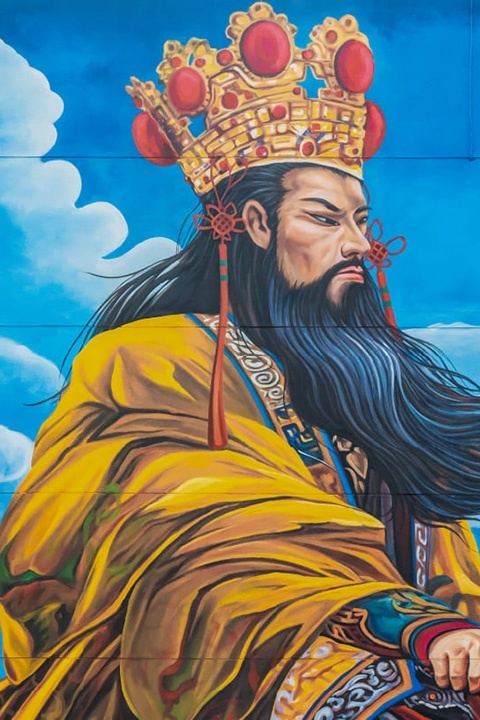 鳳山開漳聖王廟牆面彩繪