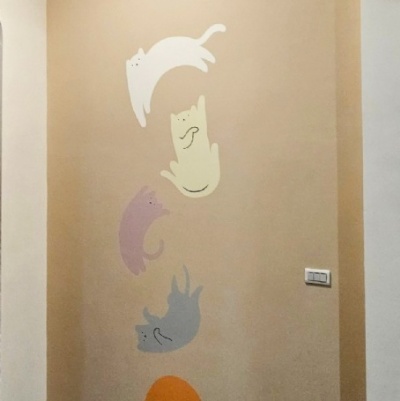 東港奶油田民宿牆面彩繪