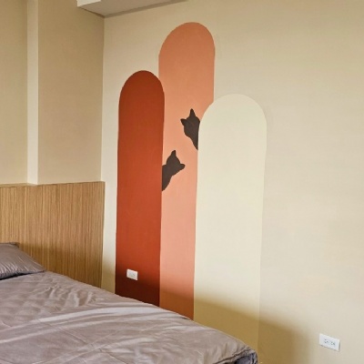 東港奶油田民宿牆面彩繪