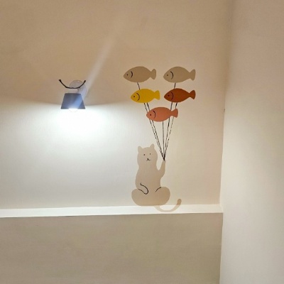 東港奶油田民宿牆面彩繪