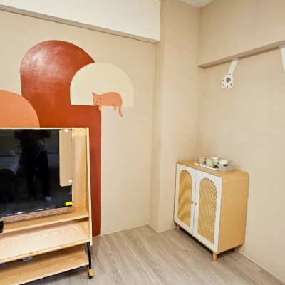 東港奶油田民宿牆面彩繪