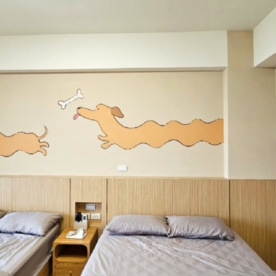 東港奶油田民宿牆面彩繪