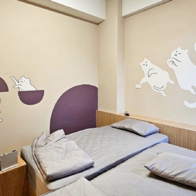 東港奶油田民宿牆面彩繪