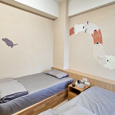 東港奶油田民宿牆面彩繪