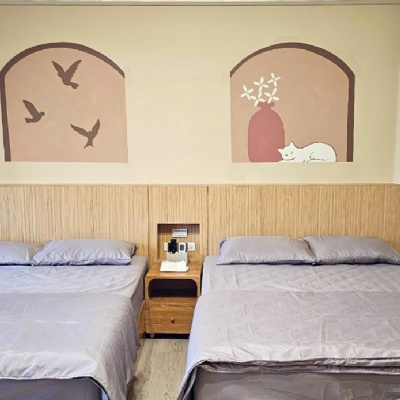 東港奶油田民宿牆面彩繪