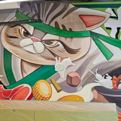 福滿火鍋牆面彩繪