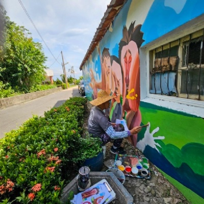 雲林斗六衛生所菸害防制彩繪