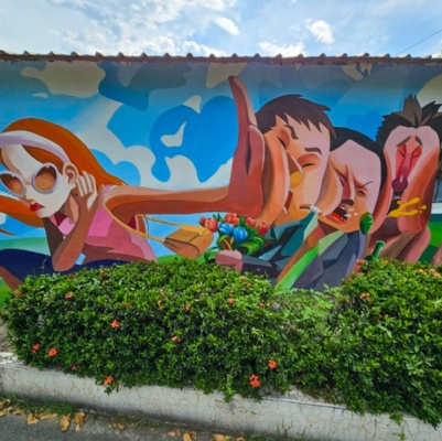 雲林斗六衛生所菸害防制彩繪