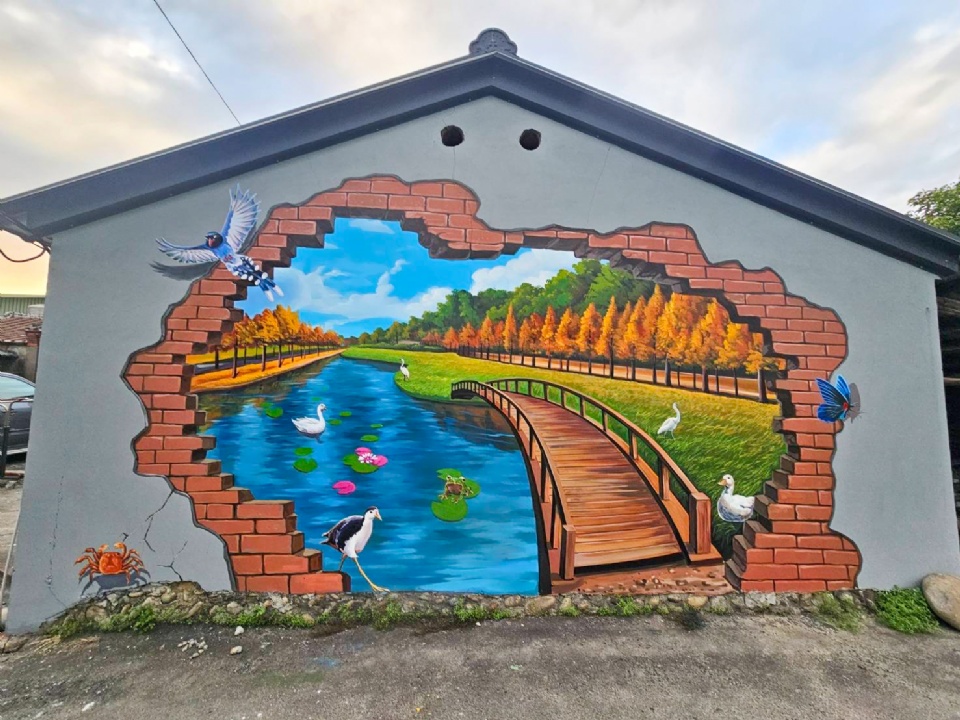 桃園大溪牆面彩繪